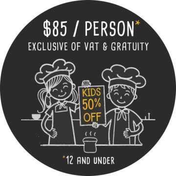 2023 DECEMBER 31st - $145 PER PERSON INCLUSIVE OF VAT & GRATUITY