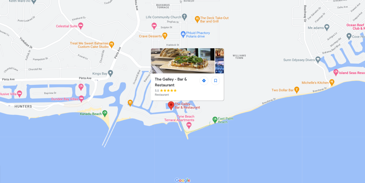 The Galley - Bar & Restaurant location