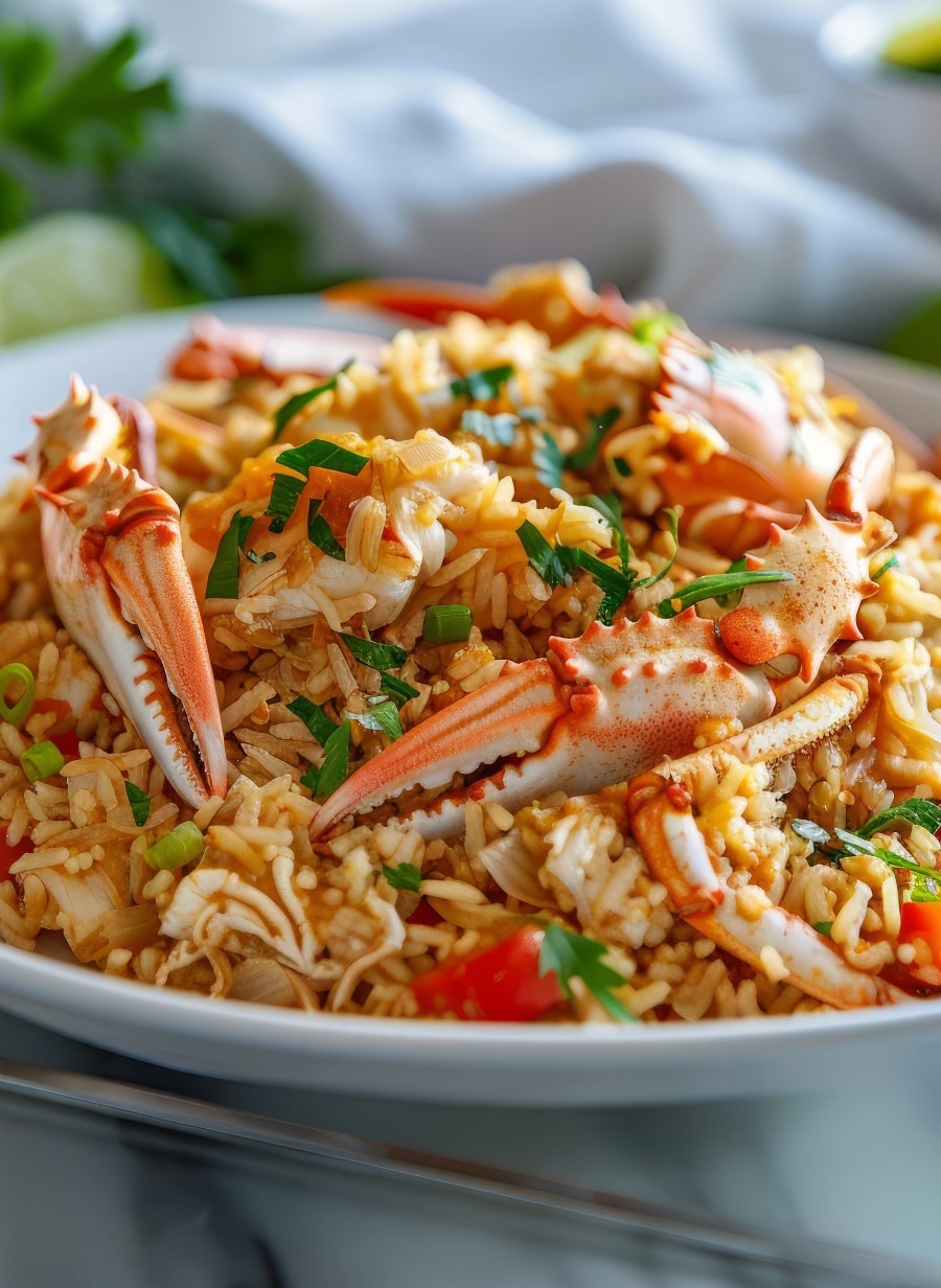 Dutch Oven Andros Crab n’ Rice